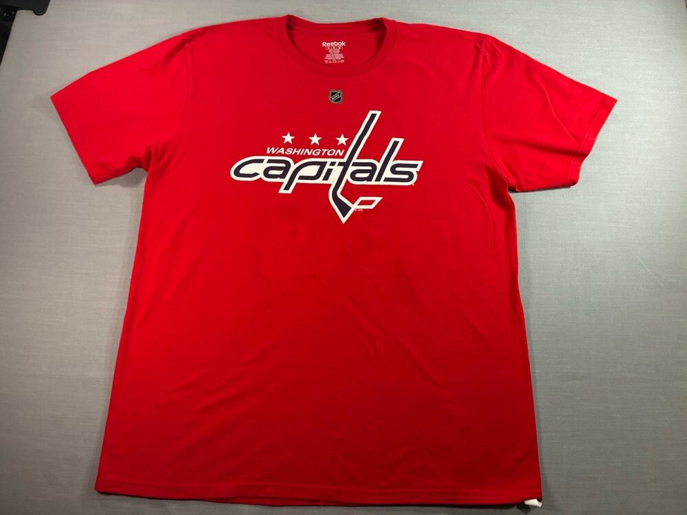 Washington Capitals Nicklas Backstrom 19 T-Shirt Men’s XL Red NHL Reebok Hockey